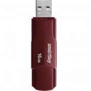 USB 16GB SmartBuy CLUE Burgundy (SB16GBCLU-BG), бордовый