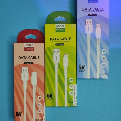 Depak DC-A100 кабель для iPhone 5/6, 5A, 1 метр (поврежд.упаковка)