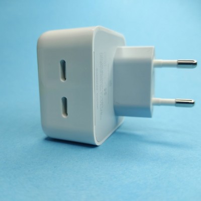 Сетевое зарядное устройтво Apple Power Adapter, 2USB Type С, (35W), (поврежденная упаковка), белый