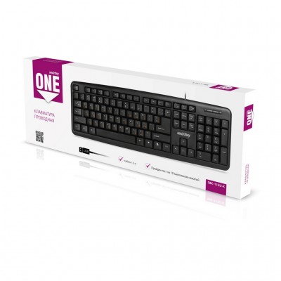 Клавиатура проводная Smartbuy ONE 113 USB (SBK-113U-K), черный
