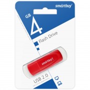 USB 4GB SmartBuy Scout Red (SB004GB2SCR), красный