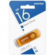 USB 16GB SmartBuy Twist Yellow (SB016GB2TWY), желтый