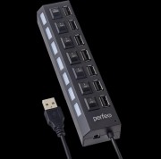 Perfeo USB-HUB 7 Port, (PF-H033 Black) чёрный