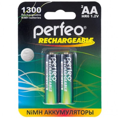 Perfeo AA1300mAh/2BL Аккумулятор (комплект 2 штуки - цена за 1 шт)
