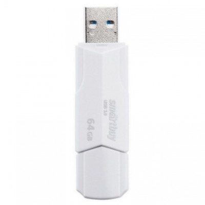 USB 64GB SmartBuy UFD 3.0/3.1 CLUE White (SB64GBCLU-W3), белый