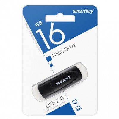 USB 16GB SmartBuy Scout Black (SB016GB2SCK), черный