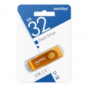 USB 32GB SmartBuy Twist Yellow (SB032GB2TWY), желтый