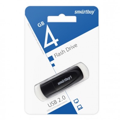 USB 4GB SmartBuy Scout Black (SB004GB2SCK), черный