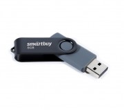 USB 8GB SmartBuy Twist Black (SB008GB2TWK), черный