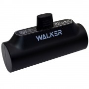 Внешний аккумулятор Walker WB-950 Mini, 5000 mAh, Li-Pol, 2.1A вх/вых, Lightning, индик, под, черный