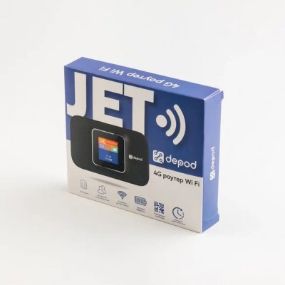 Роутер Depod JET 4G WiFI, LCD дисплей, усиленный акб 3000 mA