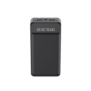 Внешний аккумулятор XO PR-163, 20000 mAh, дисплей, черный