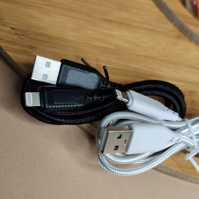 XO NB235 кабель для iPhone 5/6, длина 1 м, 2.4A, белый