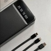 Внешний аккумулятор XO PR-164, 30000 mAh, 2A вх/вых, USBx2, дисплей, черный