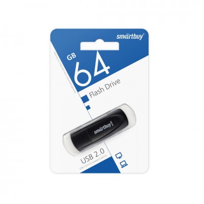 USB 64GB SmartBuy Scout Black (SB064GB2SCK), черный