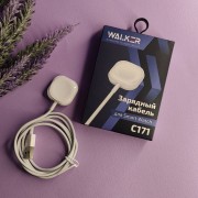 Зарядный кабель USB, 3Вт, для Appl Watch магнитный, WALKER C171, белый