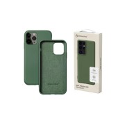 Чехол-накладка для iPhone 14 Pro Max, силиконовый Breaking Soft Touch с микрофиброй, темно-зел