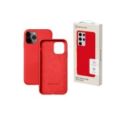 Чехол-накладка для iPhone 14 Pro, силиконовый Breaking Soft Touch с микрофиброй, красный