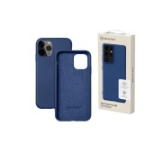 Чехол-накладка для iPhone 14 Plus, силиконовый Breaking Soft Touch с микрофиброй, синий