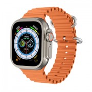 Смарт часы HW68 Ultra Orange Ocean Band, оранжевый