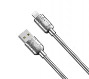 XO NB216 кабель для iPhone 5/6, 2.4A, серебряный