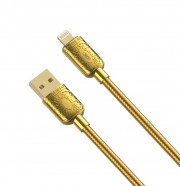 XO NB216 кабель для iPhone 5/6, 2.4A, золотой