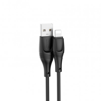 XO NB238 кабель для iPhone 5/6, длина 1 м, 2.4A, черный