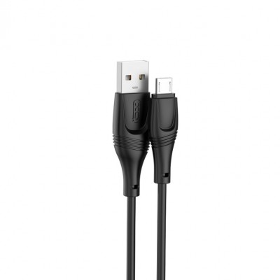 XO NB238 кабель Micro USB, 2.4А, 1 метр, черный