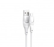 XO NB238 кабель Micro USB, 2.4А, 1 метр, белый
