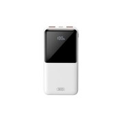 Внешний аккумулятор XO PR-205, 10000 mAh, USBx2/Type-C, QC 3.0+PD, 20 Вт, дисплей, белый