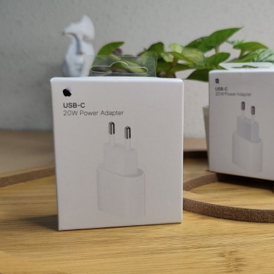 СЗУ для iPhone, блочок, Type-C, 20W, Power Adapter (AAA), поврежд.упаковка