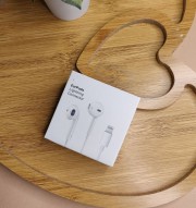 Наушники EarPods iPhone 5/6/7 разъем Lightning, белый