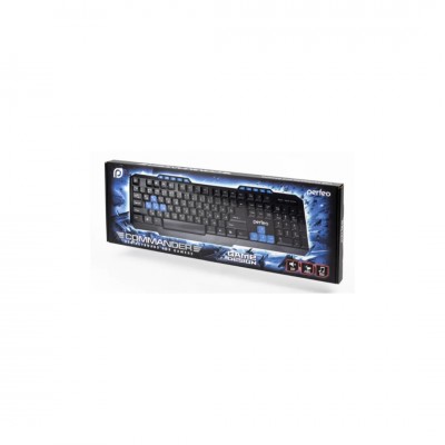 Perfeo клавиатура "COMMANDER" Multimedia, USB, чёрн, GAME DESIGN (PF-006/PF_5194)
