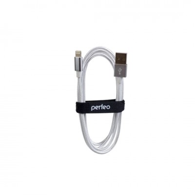 PERFEO Кабель для iPhone, USB - 8 PIN (Lightning), длина 1 м. (I4301), белый