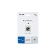 Micro SDXC 256GB Smartbuy U3 V30 A1 Advanced R/W up to 90/55 с адапт (SB256GBSDU1A-AD)