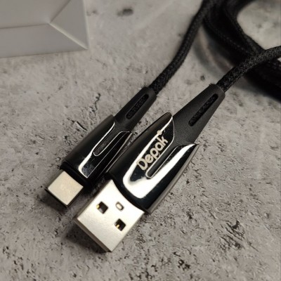 Depak DC-A6 кабель Micro USB, AUTO POWER OFF super fast charging cable, длина 1 метр