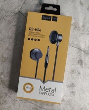 Наушники Depak DE-H04, Meatl flat wire-controlled stereo earphone, 3.5 мм, серый