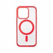Накладка пластиковая Breaking M05 Color Mag•Safe для iPhone 14 Pro, красный