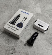 АЗУ для Samsung ОРИГ 25W, блочок + кабель Type-C, в коробке, черный