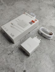 СЗУ для HUAWEI ОРИГ 66W, блочок + кабель Type-C, в коробке, белый
