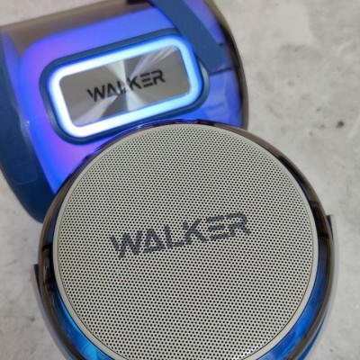 Колонка WALKER WSP-180, Bluetooth, 8Вт*1, TWS синхронизация, подсветка, синий