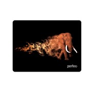 Perfeo Коврик для компьютерной мыши "Flames", "Слон", (240*320*3 мм), ткань+резиновое основание