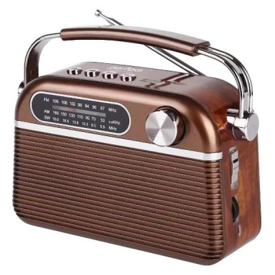 Perfeo радиоприемник аналоговый Юность I30BL, коричневый