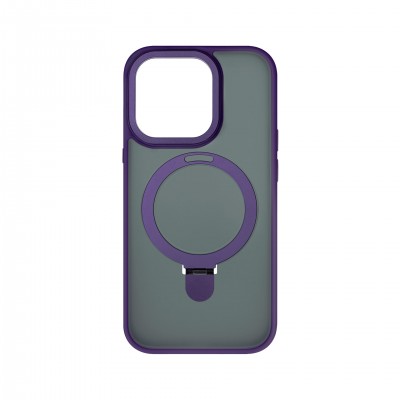 Накладка пластиковая Breaking M01 Stand Style для iPhone 14 Pro Max, фиолетовый
