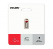 USB 16GB Smartbuy MC8 Metal Red (SB016GBMC8), красный