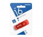 USB 16GB SmartBuy UFD 3.0/3.1 Twist Red (SB016GB3TWR), красный