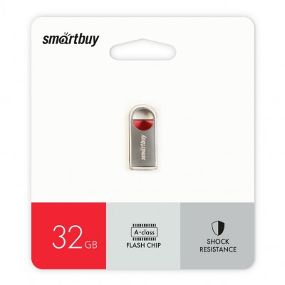 USB 32GB Smartbuy MC8 Metal Red (SB032GBMC8), красный