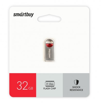 USB 64GB Smartbuy MC8 Metal Red (SB064GBMC8), красный