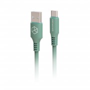 Breaking Кабель K20, USB-A - USB-C, Soft Touch, 3.0А, 1м, зеленый