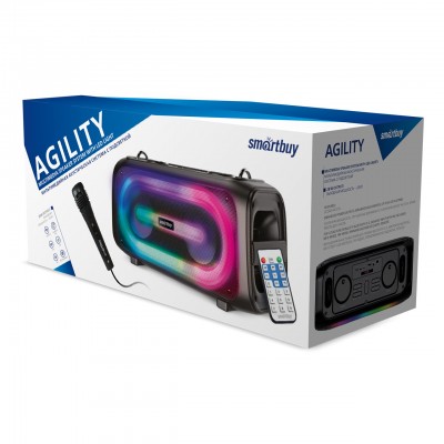 Акустическая система Smartbuy AGILITY, 28Вт, Bluetooth, MP3, FM-радио, микрофон